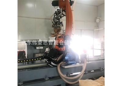 重鈣粉智能拆垛拆包線 機(jī)械手視覺拆垛設(shè)備現(xiàn)場(chǎng)