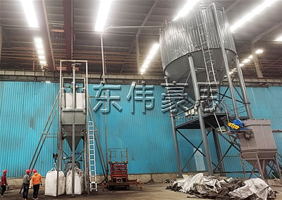 硫酸鎳自動噸袋拆袋機(jī) 噸包全自動拆包投料站